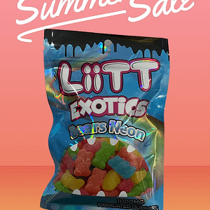 Liitt Exotics Bears Neon 1000mg Medicated Gummies